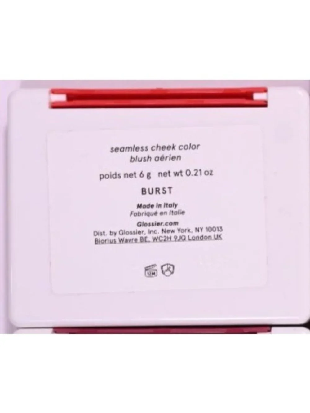 Glossier Cloud Paint Plush Blush Seamless Cheek Color in Burst